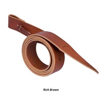 Weaver Latigo Tie Strap w/ Holes - Rich Brown